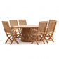 Lovina 7 Pc Teak Wood Outdoor Dining Set