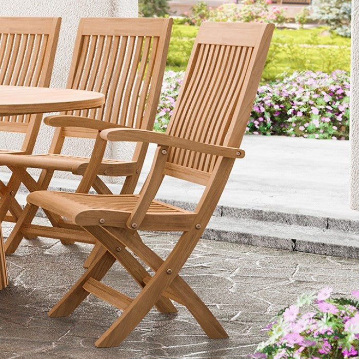 Lovina 7 Pc Teak Wood Outdoor Dining Set