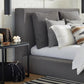 Heavenly Eastern King Bed - Flax Charcoal