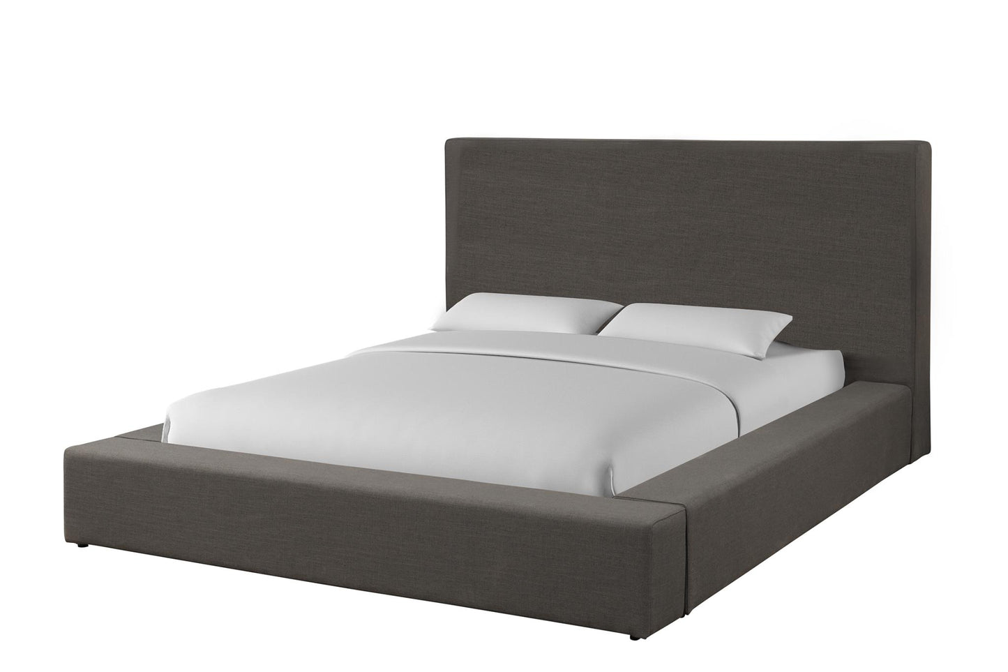 Heavenly Eastern King Bed - Flax Charcoal