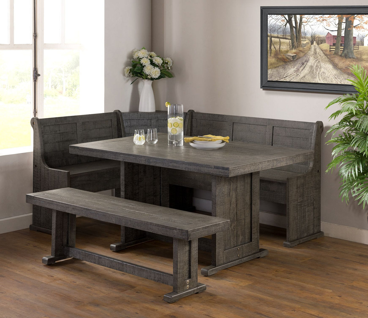 Industrial Charms Grey Breakfast Nook by Vilo