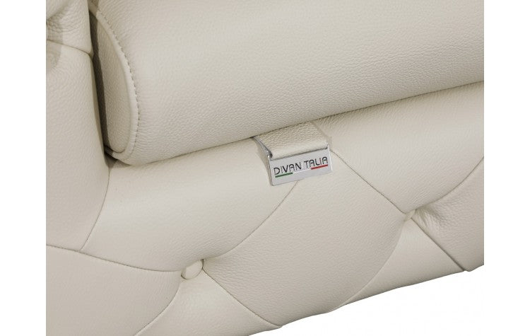 Global United 970 Italian Leather 2 Pc Set - Beige