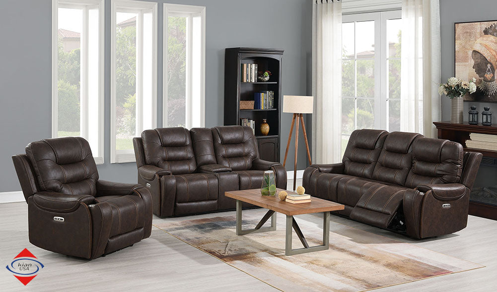 Kian 152 Brown Power Recliner 152-80-10P2