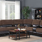 Kian USA 55 Two Tone Brown Sectional