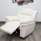 Sillón reclinable deslizante blanco Kian 244-00-10G