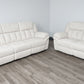 Kian 244 White Sofa & Loveseat