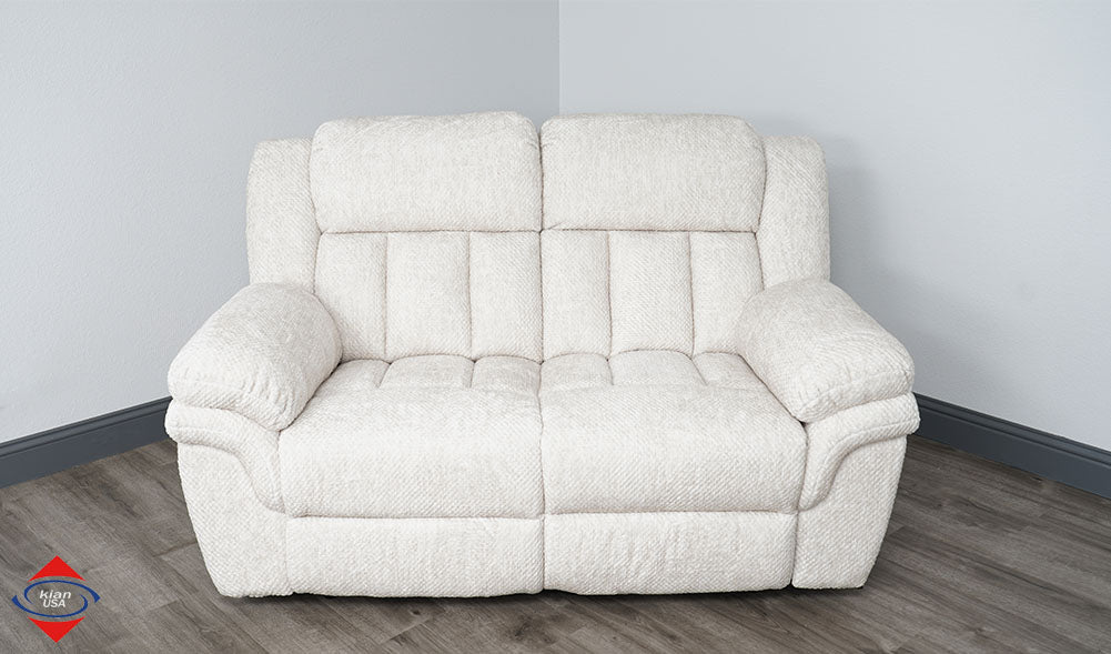 Kian 244 White Sofa & Loveseat