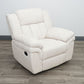 Sillón reclinable deslizante blanco Kian 244-00-10G