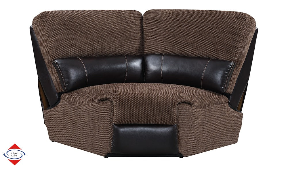 Kian USA 55 Two Tone Brown Sectional