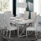 Kiu by ESF European White 7 Pc Dining Set