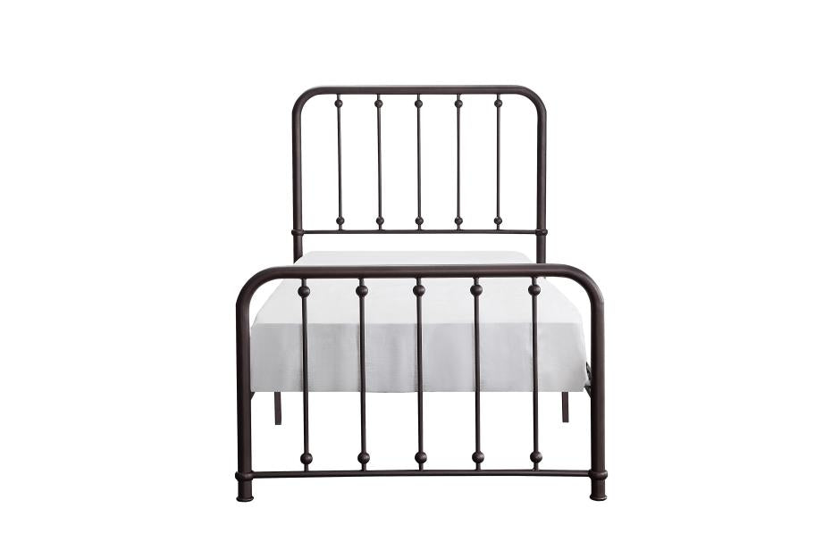 Cama de metal Larkspur - Bronce antiguo macizo