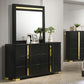 Lillestrom 4 Pc Bedroom Set - Black Finish