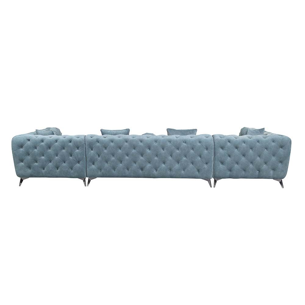 Zerah Dusty Blue Sectional by Acme LV01161