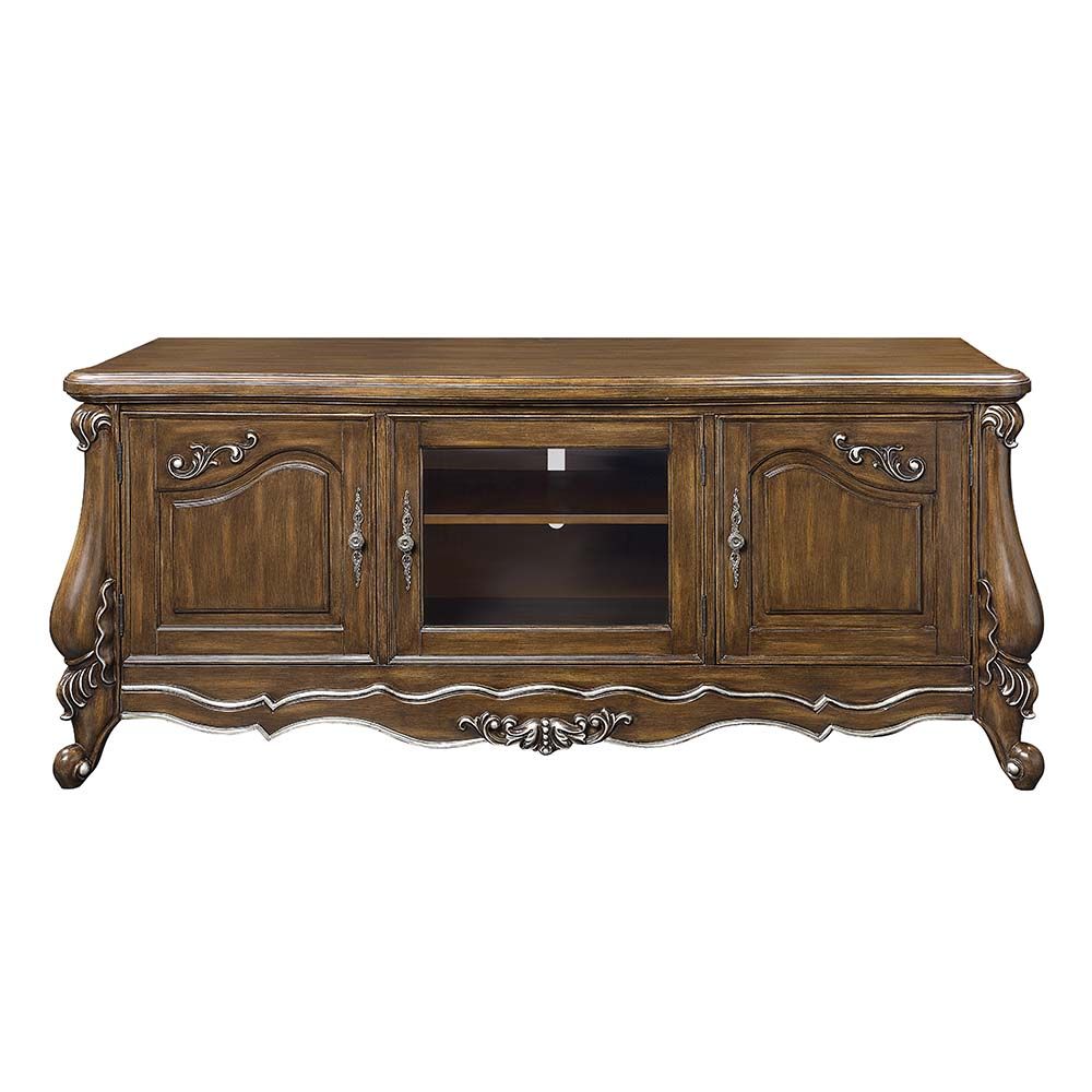 Latisha LV01355 Antique Oak Entertainment Center