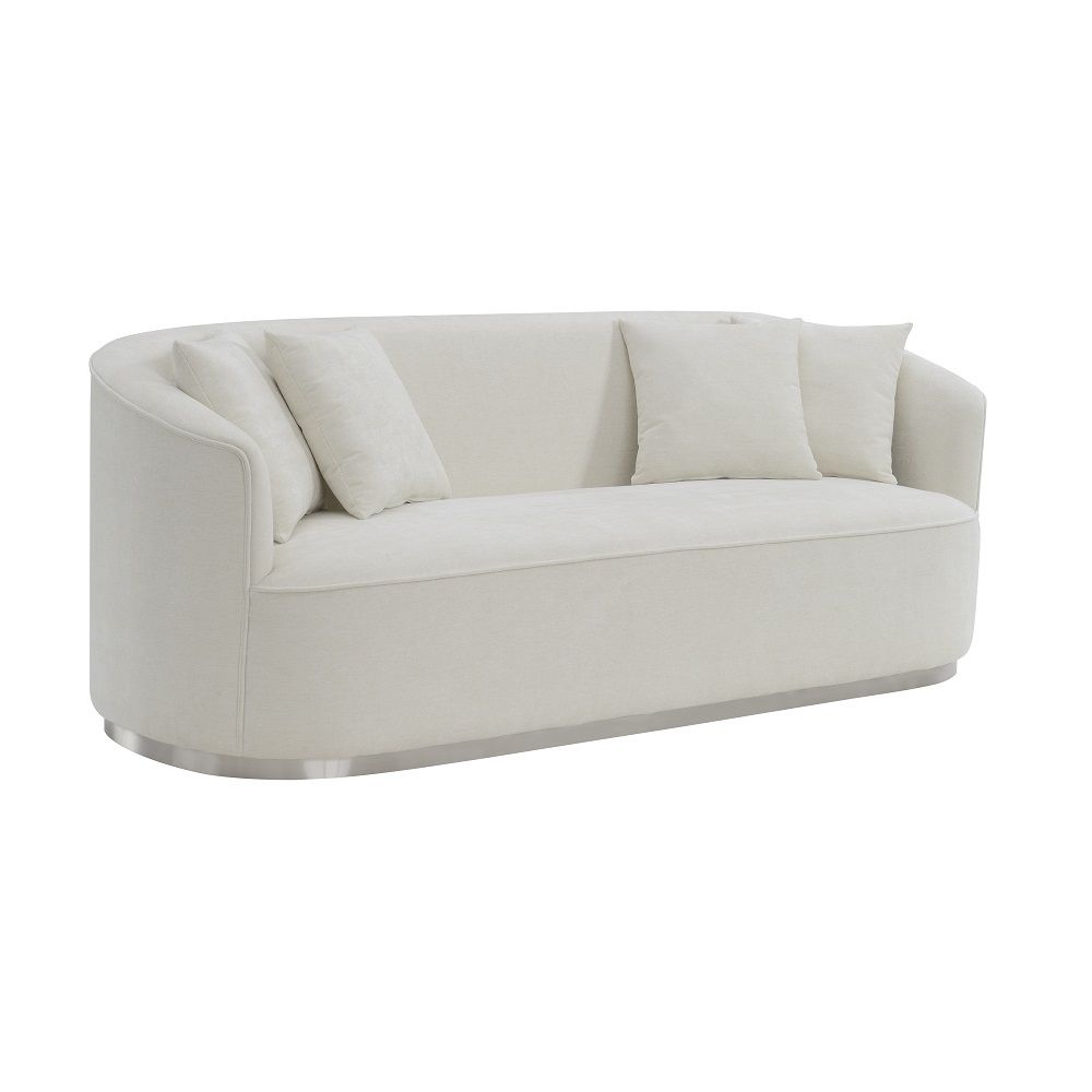 Odette Beige Chenille Sofa Collection Acme