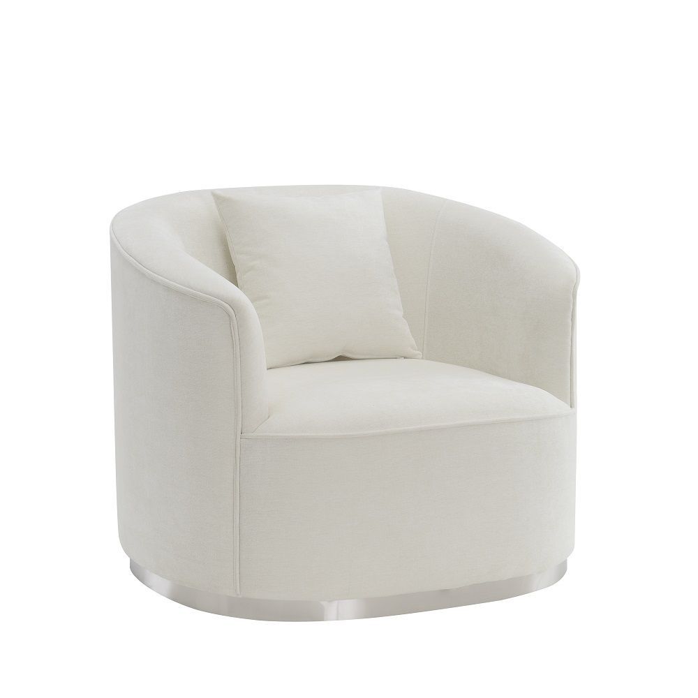 Odette Beige Chenille Chair LV01919