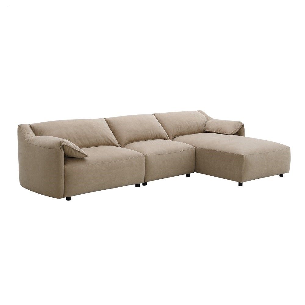 Veata Suede Velvet Sectional - Acme LV03090