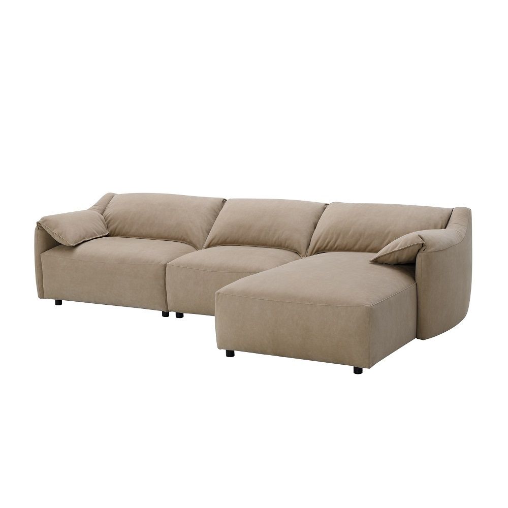 Veata Suede Velvet Sectional - Acme LV03090