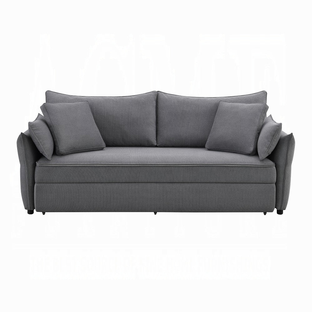 Irina Sofa Sleeper Gray Fabric LV03100