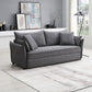 Irina Sofa Sleeper Gray Fabric LV03100