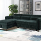 Zadok Sectional Sofa w/Sleeper & Storage