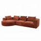 Aceso Sectional Sofa Rust Chenille LV03240