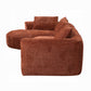 Aceso Sectional Sofa Rust Chenille LV03240