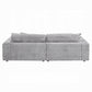 Hilde LV03680 Beige Velvet Sectional