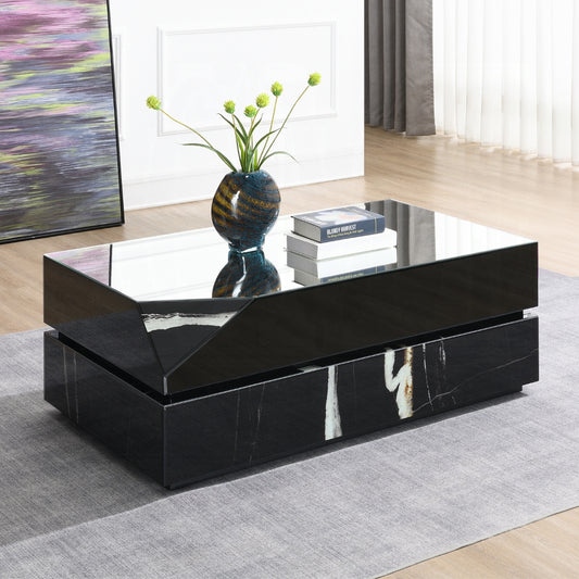 Drisana LV03865 Black Marble Occasional Tables