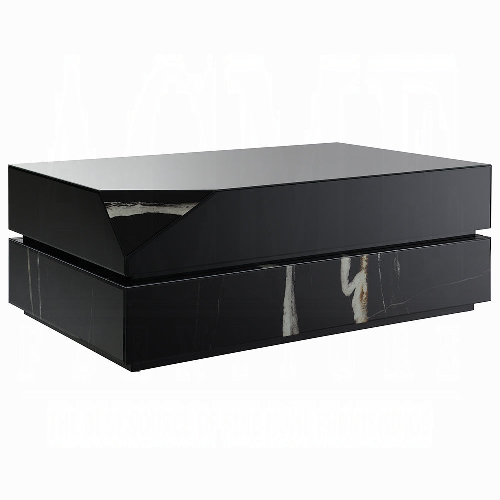 Drisana LV03865 Black Marble Occasional Tables