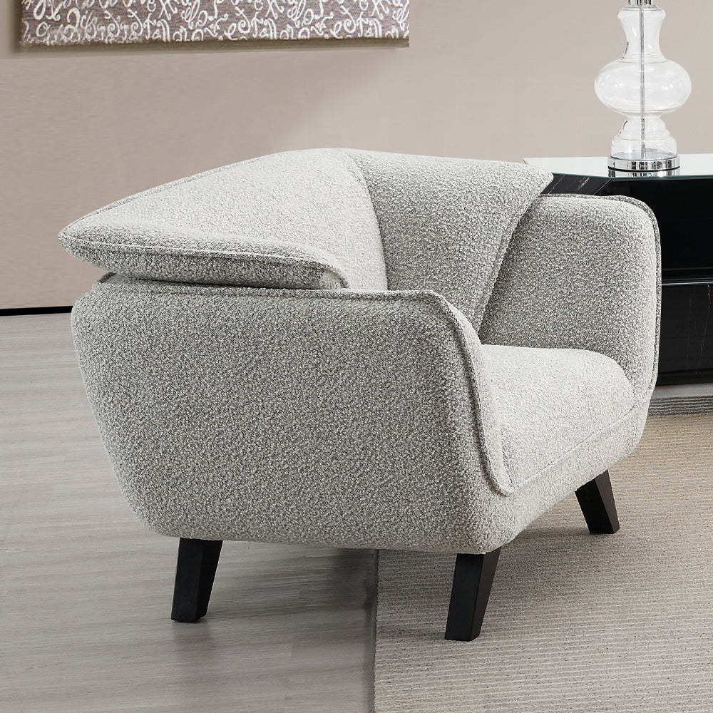 Nayeli Light Gray Boucle Chair LV04202