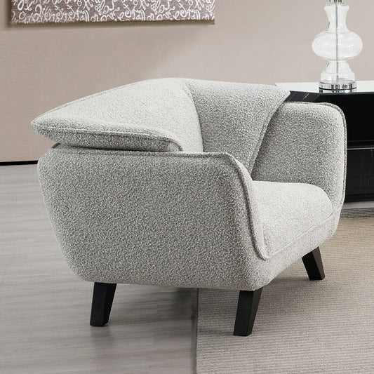 Nayeli Light Gray Boucle Chair LV04202