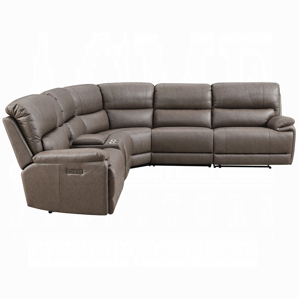 Kantu LV04270 Brown Motion Sectional