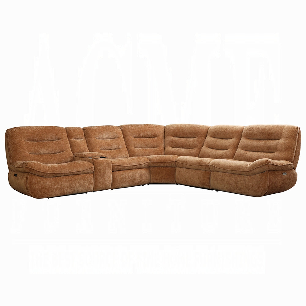 Emmy LV04650 Orange Chenille Sectional