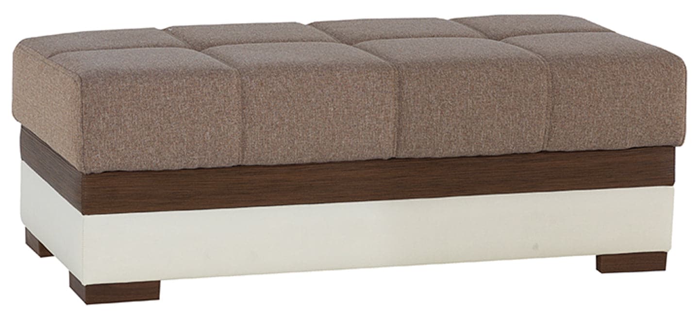 Bellona Moon Two-Tone Ottoman