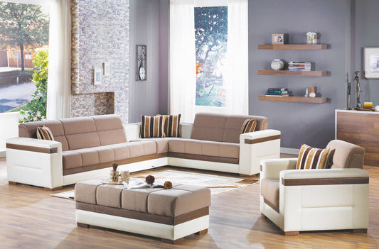 Moon Two-Tone Sleeper Sectional by Bellona