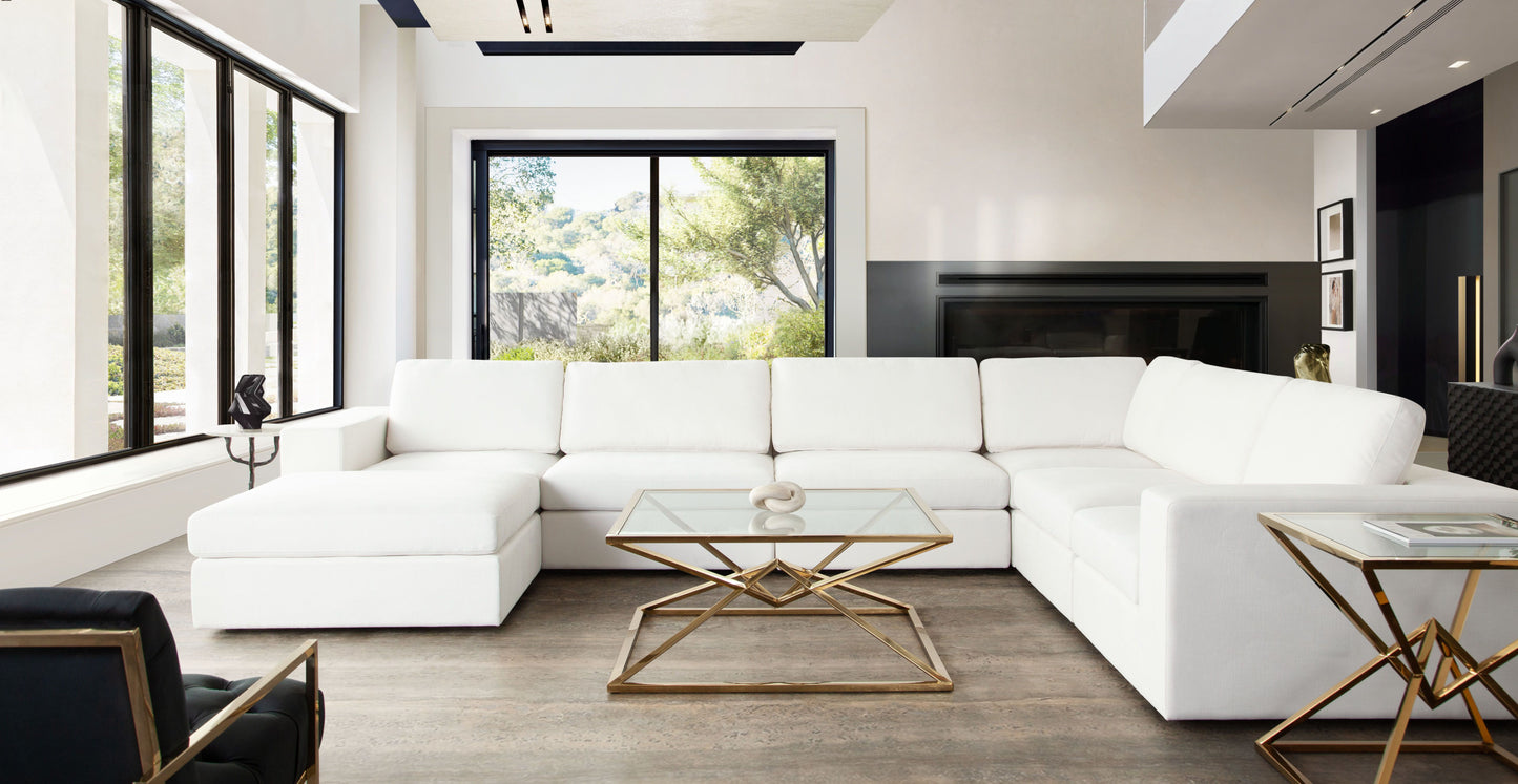 Muse White Modular 7 Pc Sectional