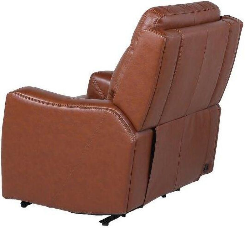 Natalia Dual-Power Leather Recliner, Coach