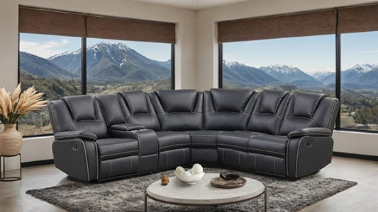 Gelasia Black Sectional NX6016BK-SECT