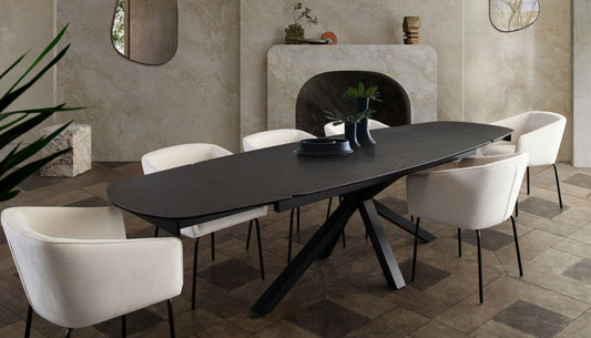 Onyx Extension Dining Table by Diamond Sofa