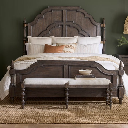 Revival Row Queen Panel Bed P348-BR-K1