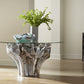 Phillips Collection Cast Root Silver Dining Table Base With Glass