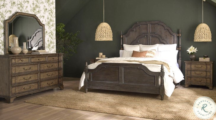 Revival Row 4 Pc Bedroom Set - King Bed