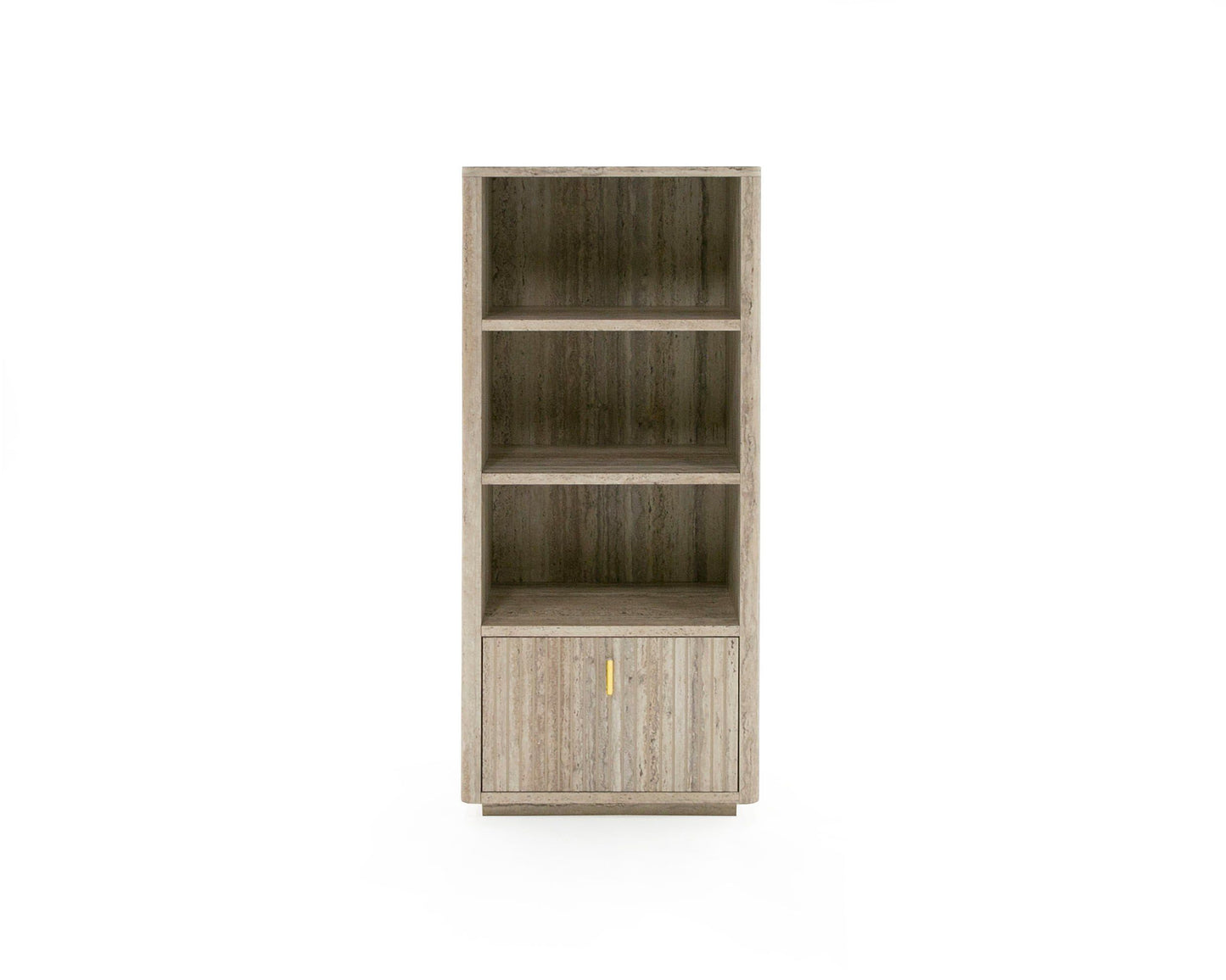 Nova Domus Roma - Modern Faux Travertine Bookcase