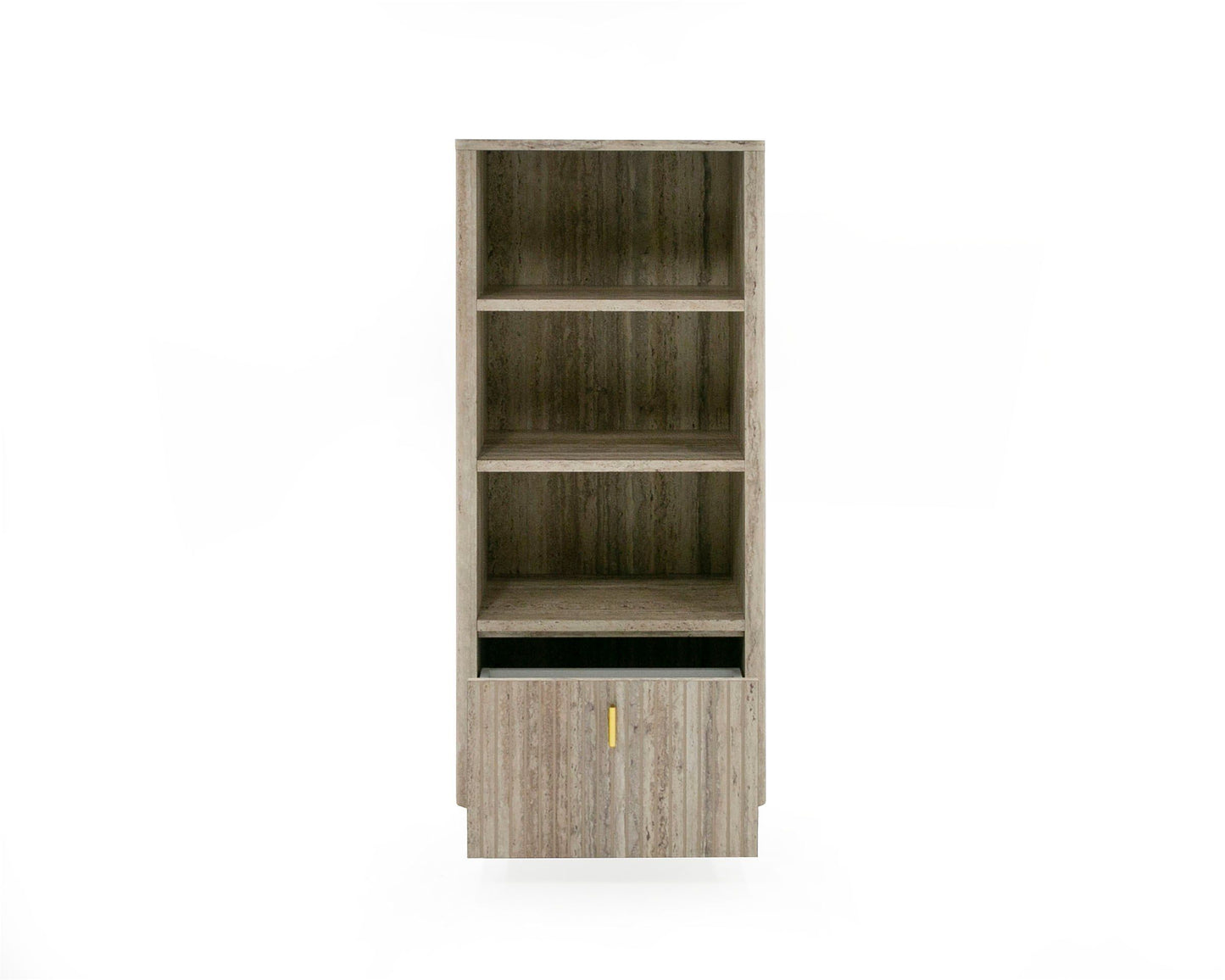 Nova Domus Roma - Modern Faux Travertine Bookcase