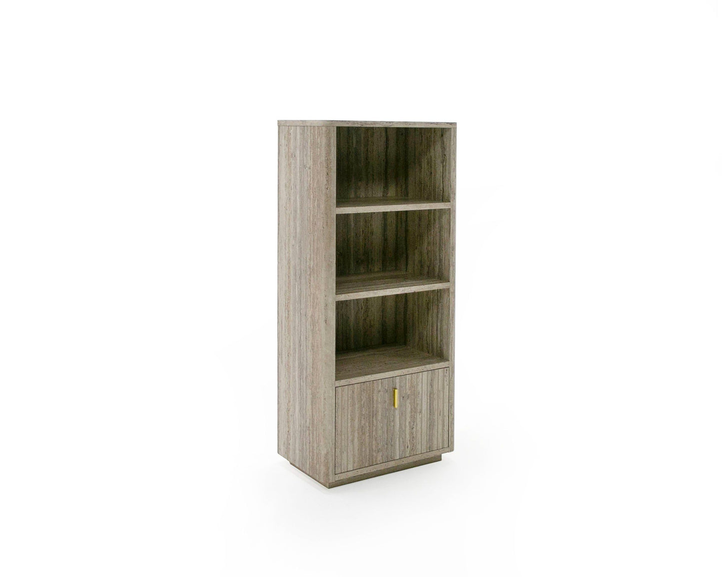 Nova Domus Roma - Modern Faux Travertine Bookcase