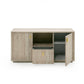 Nova Domus Roma - Modern Faux Travertine File Cabinet