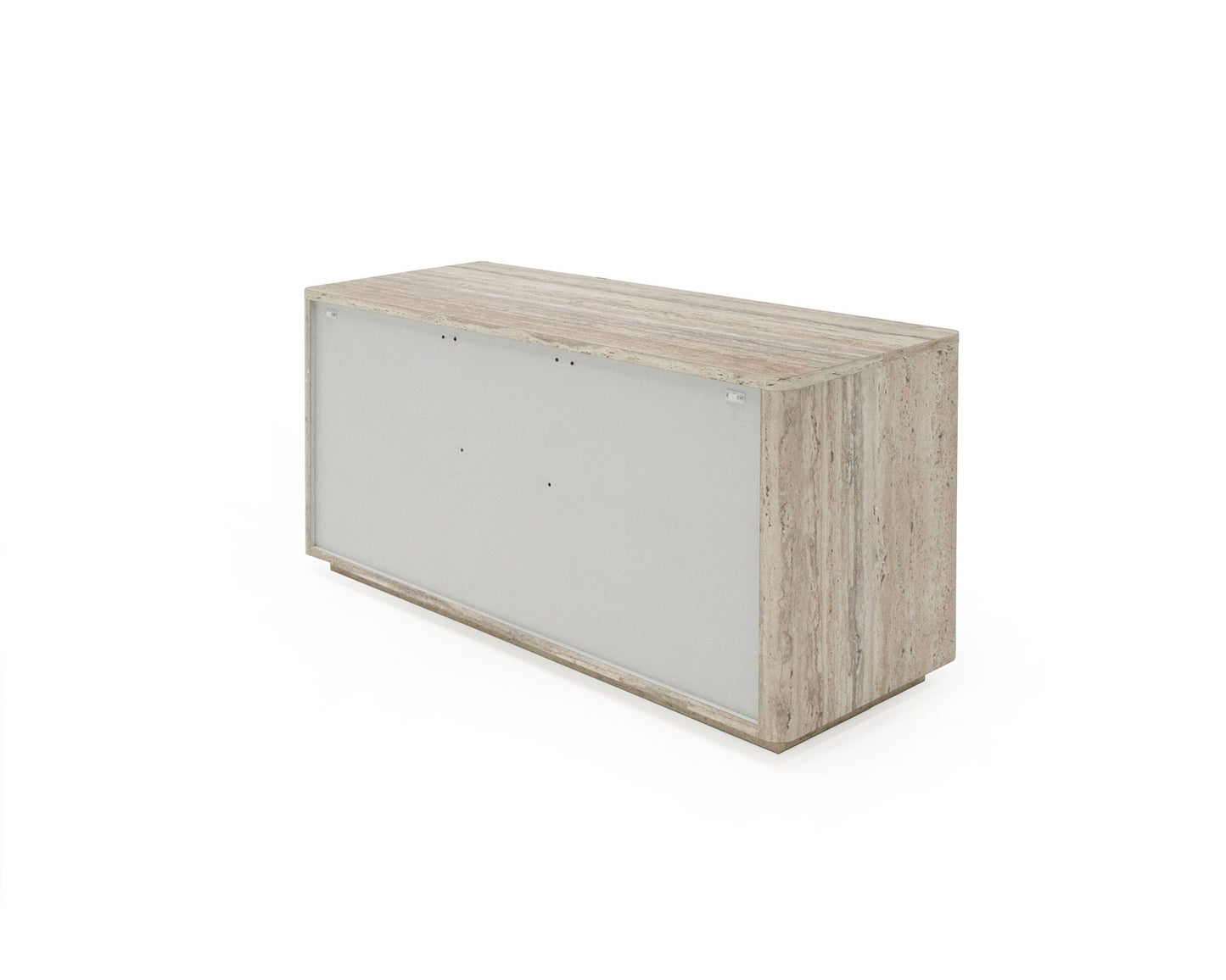 Nova Domus Roma - Modern Faux Travertine File Cabinet