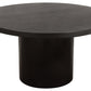 Ava Black Round Acacia Dininig Set - 2 Chair Options