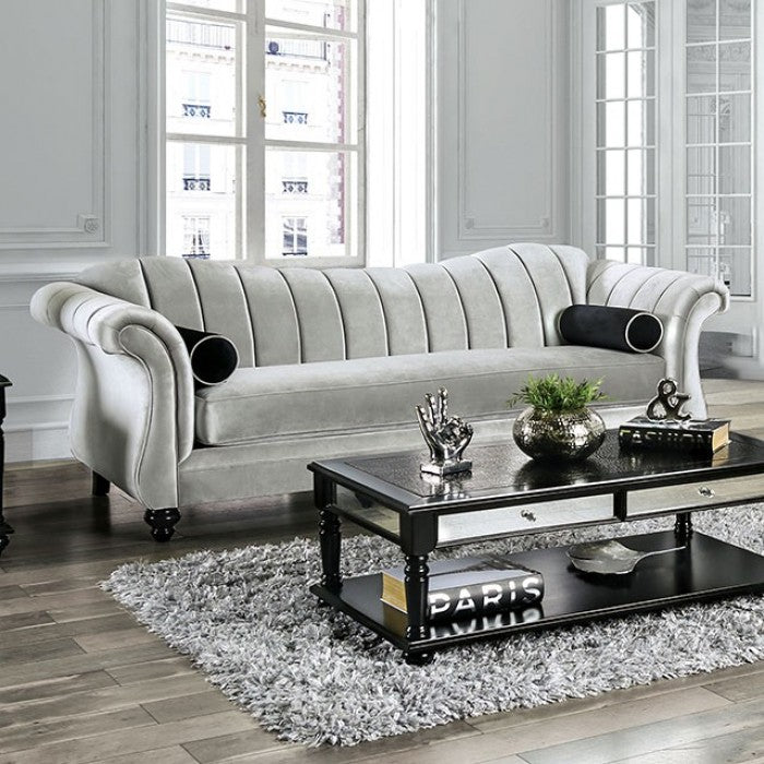 Marvin Sofa Collection SM2227 - Pewter Chenille Fabric